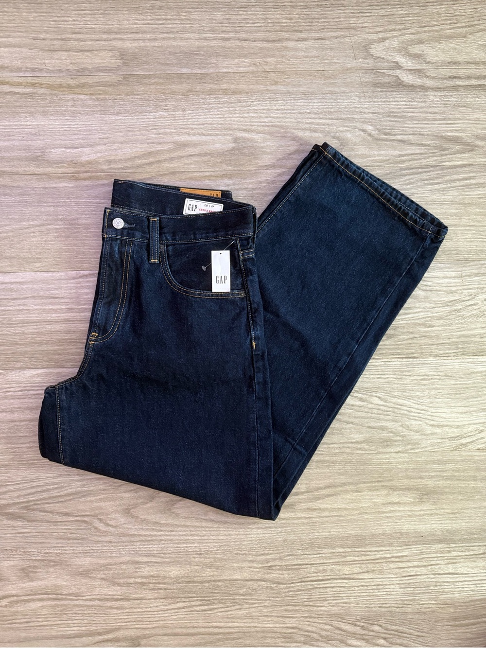 The Hailey Extra Baggy Jean Midnight Indigo Size 28 Regular NWT